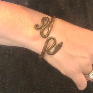 Egyptian metal snake bracelet